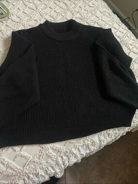 Classic Black Turtleneck Sweater